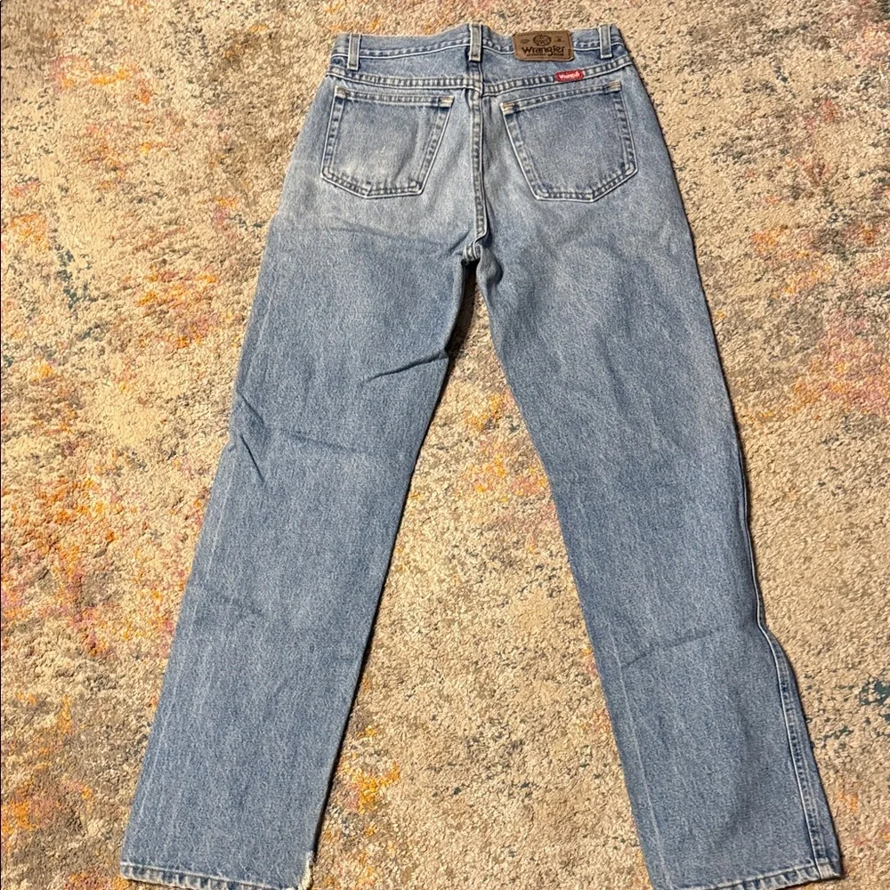 Wrangler Vintage Worn & Torn Men's Blue Straight Jeans 30x32
